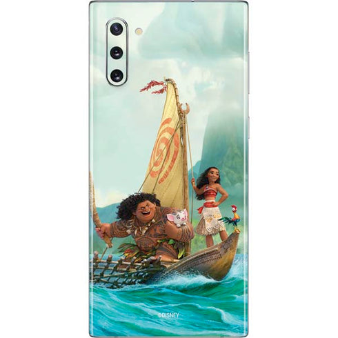Disney Moana and Maui Set Sail Galaxy Note 10 Skin